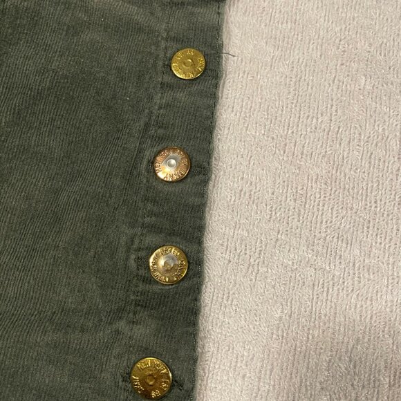 DKNY Olive Corduroy Button-Front Skirt (4T) - Picture 2 of 8